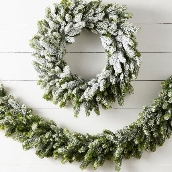 Rocky Mountain Spruce Flocked Garland ***PRE-ORDER***