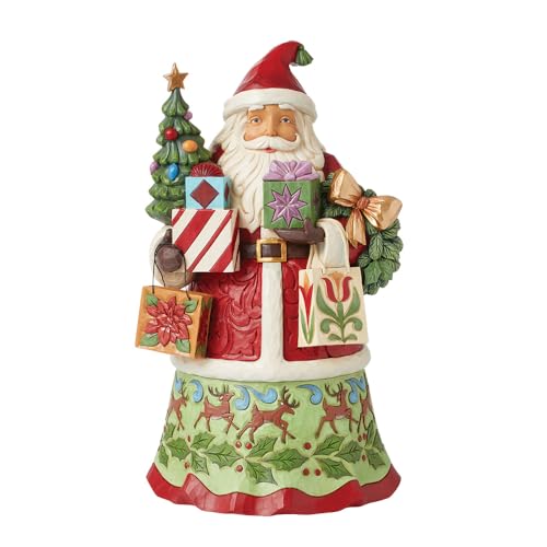 Enesco Jim Shore First Edition Santa Holding Gifts Bags Figurine