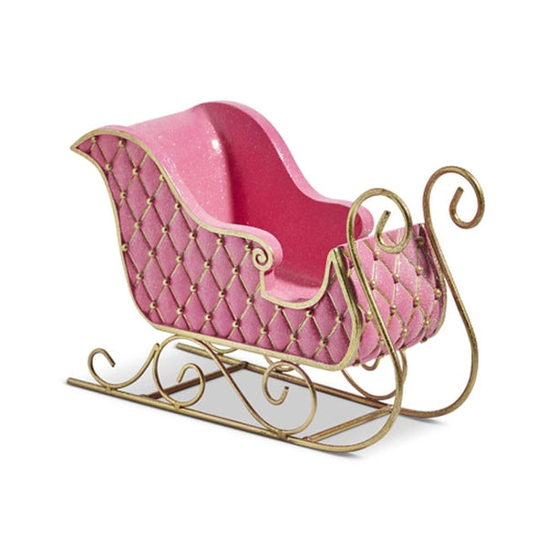 Pink and Gold Quilted Sleigh