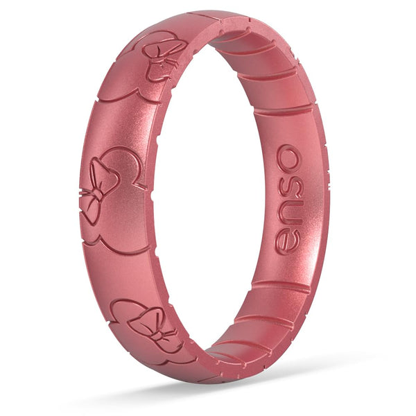 Enso Disney Silicone Ring - Minnie Mouse All Around Ears - Pink Diamond