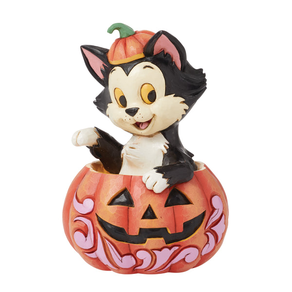Disney Traditions Figaro in Jack-O-Lantern