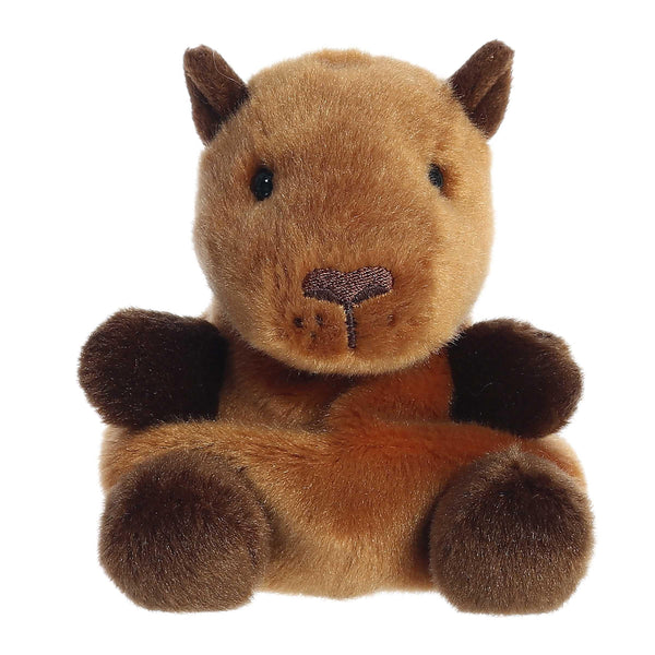 Aurora® Adorable Palm Pals™ Sid Capybara™ Stuffed Animal - Pocket-Sized Play - Collectable Fun - Brown 5 Inches