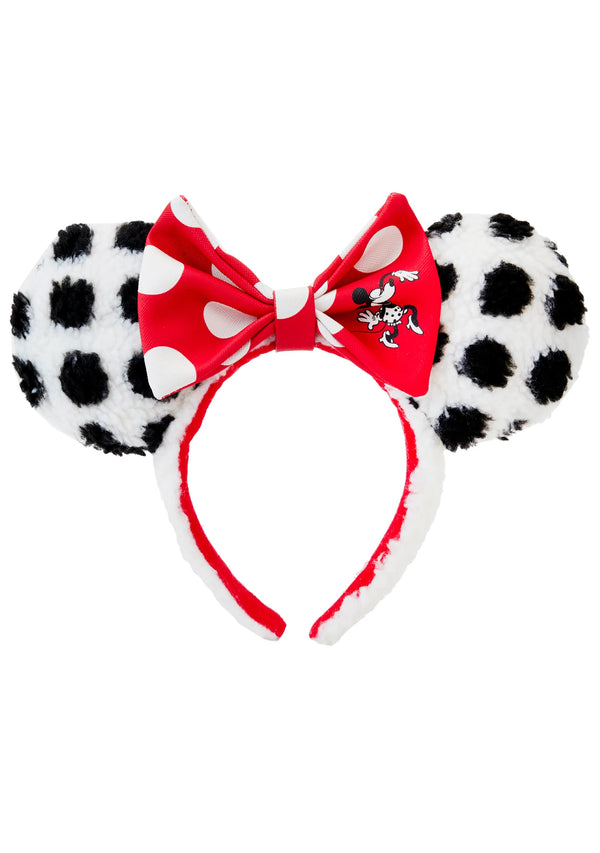 Loungefly Disney Minnie Rocks The Dots Sherpa Headband