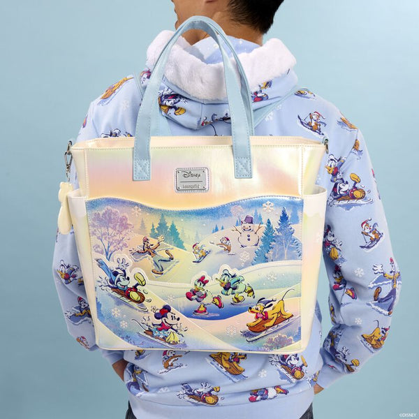 Loungefly Mickey & Friends Winter Wonderland Convertible Backpack & Tote Bag