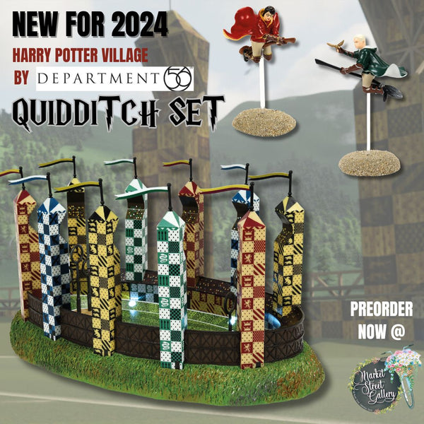 NEW 2024 Department 56 Harry Potter Village Quidditch Set **PREORDER ITEM**