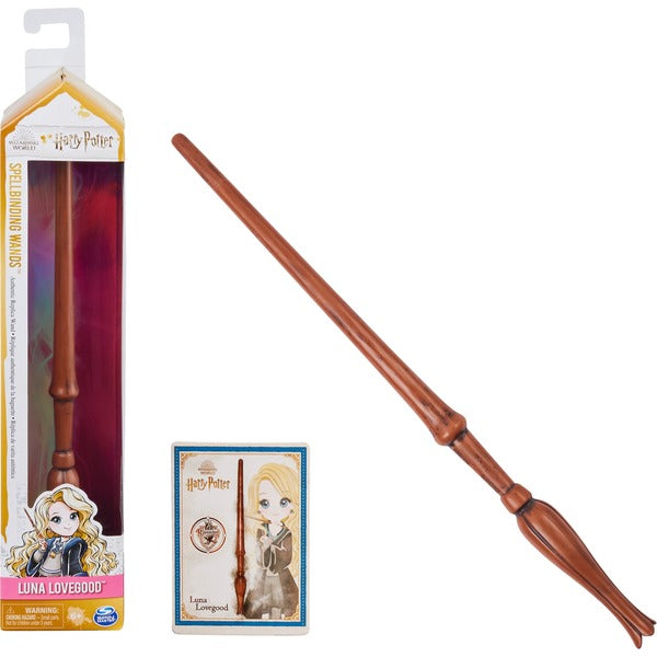 Harry Potter Spellbinding Luna Lovegood Wand with Collectible Spell Card