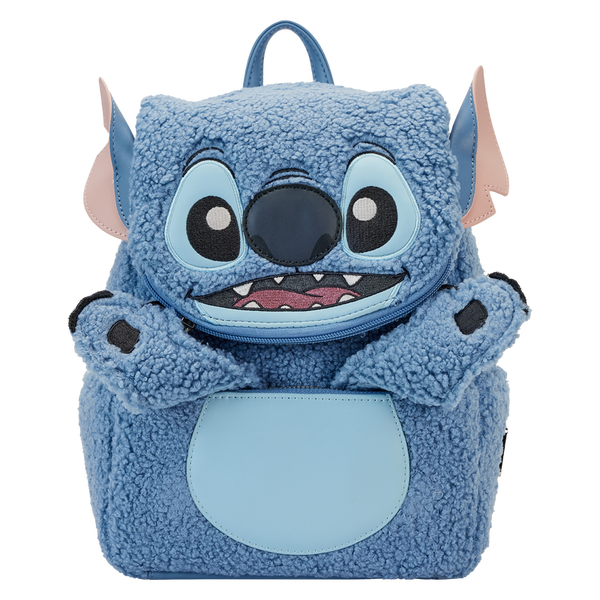 Loungefly Stitch Plush Sherpa Cosplay Mini Backpack