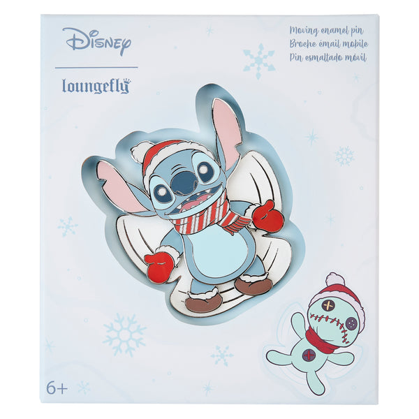 Loungefly Stitch Holiday Snow Angel 3" Collector Box Pin