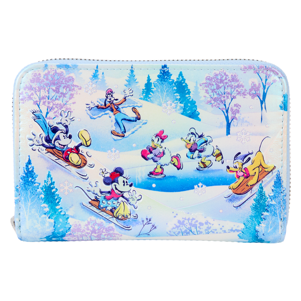 Loungefly Mickey & Friends Winter Wonderland Zip Around Wallet