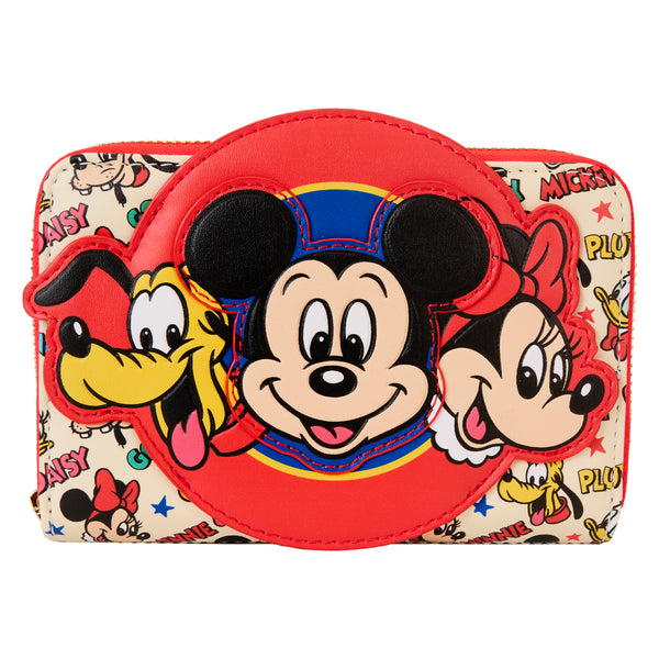 Loungefly Mickey & Friends Classic All-Over Print Zip Around Wallet