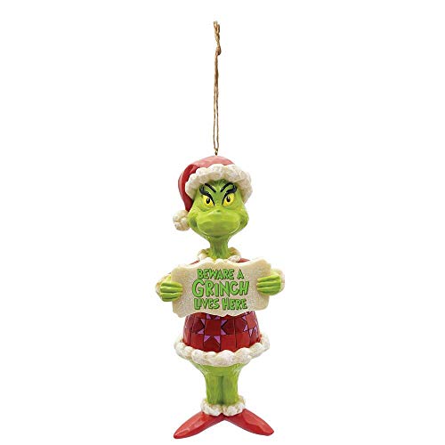 Grinch by Jim Shore Grinch Beware a Grinch Ornament