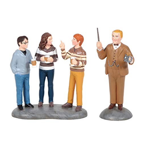 Department 56 Harry Potter Village Professor Slughorn with Harry, Hermoine and Ron Figurine Set