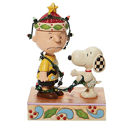 Peanuts by Jim Shore Charlie Brown Tangled Lights Figurine