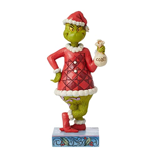 Grinch with Bag of Coal Figurine by Jim Shore