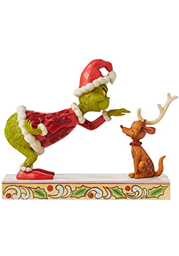 Grinch by Jim Shore Grinch Petting Max Figurine