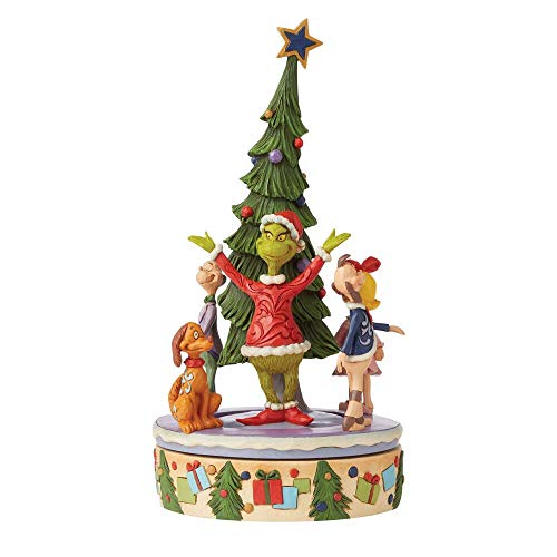 Grinch by Jim Shore Grinch Rotator Tree and Characters Figurine