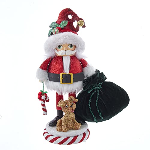 Hollywood Nutcrackers Hollywood Santa and Pup Nutcracker, 12-Inch, Multicolored