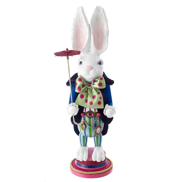 Kurt S. Adler 18" Hollywood White Rabbit Nutcracker from Alice in Wonderland