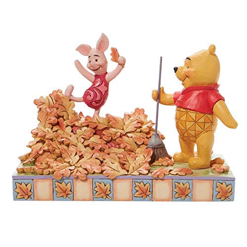Disney Traditions Pooh and Piglet Fall Figurine