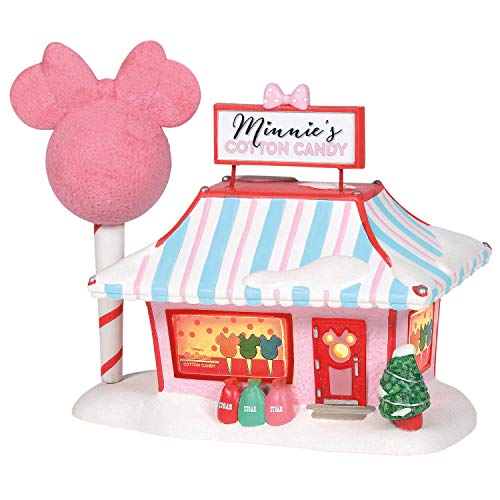 Department 56 Disney Village Minnie Cotton Candy Shop Lit Building