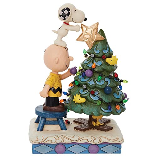 Peanuts by Jim Shore Charlie Brown and Snoopy Decorating Figurine