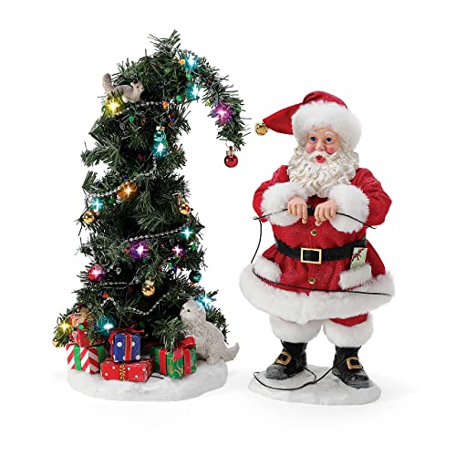 National Lampoon's Christmas Vacation by Possible Dreams Santa and Squirrel Tree Lit Figurine Set