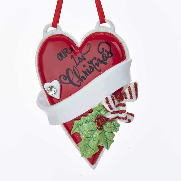 Our 1ST Christmas Heart Ornament
