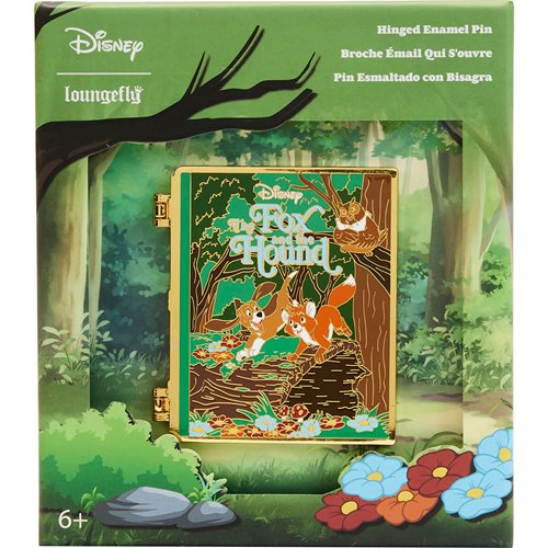 Loungefly Disney The Fox and the Hound Classic Books 3-Inch Collector Box Enamel Pin