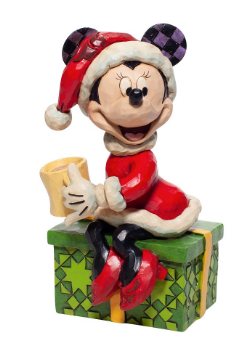 Disney Traditions "Chocolate Delight" Christmas Minnie Figurine