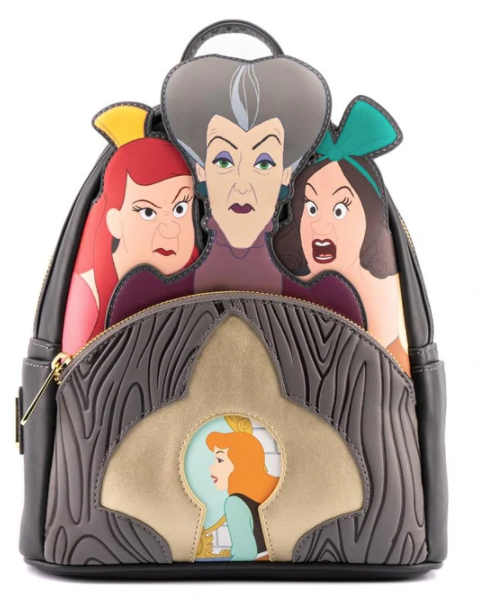 Loungefly Disney Villains Evil Stepmother and Step Sisters Mini Backpack