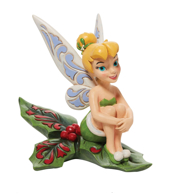 Disney Traditions Tinkerbell Sitting on Holly