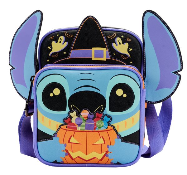 Loungefly Lilo and Stitch Glow Halloween Candy Cosplay Passport Bag