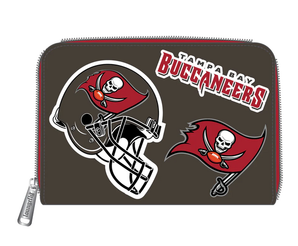Loungefly NFL Tampa Bay Buccaneers Patches Zip Around Wallet