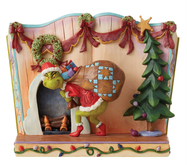 Grinch Stealing Presents Story by Jim Shore