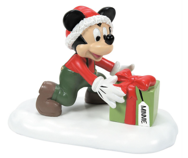 NEW "Minnie Will Love This" Mickey Figurine by Department 56 Disney Village
