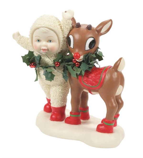 NEW Wrapped Up With Rudolph Snowbabies