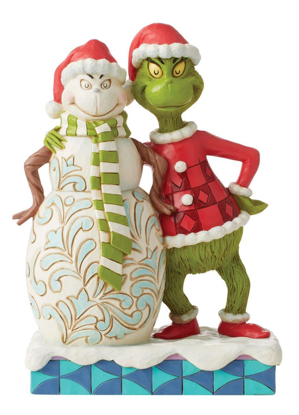 NEW Grinch with Grinchy Snowman Figurine by Jim Shore