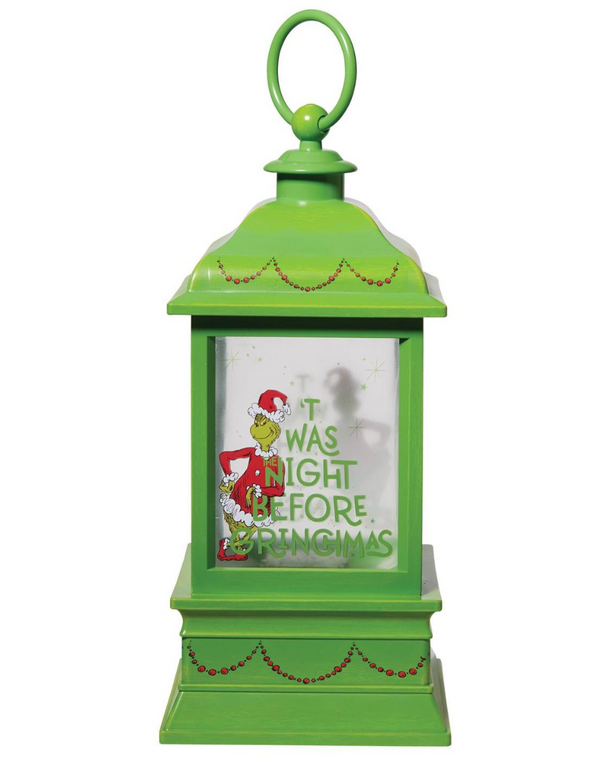 NEW Grinch Holiday Glitter Lantern **PREORDER ITEM**