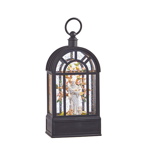 Raz Imports St. Francis Lighted Water Arched Greenhouse