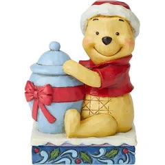 Disney Traditions Jim Shore "Holiday Hunny" Pooh Christmas Figurine