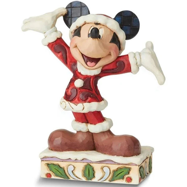 Disney Traditions Jim Shore "Tis a Splendid Season" Mickey Christmas Figurine